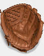 COACH®,LEATHER BASEBALL GLOVE,Leather,Saddle,Front View