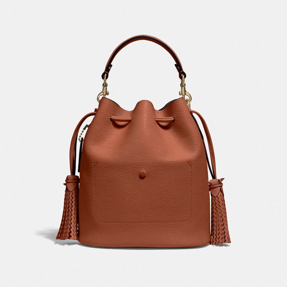 Lora Bucket Bag With Whipstitch Detail