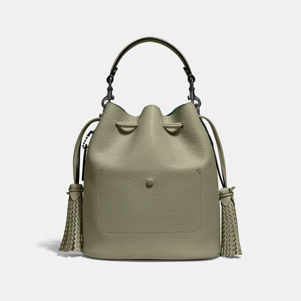 COACH®,Lora Bucket Bag With Whipstitch Detail,,Back View