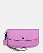 COACH®,CLUTCH,Leather,DK/WILDFLOWER,Front View