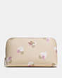 Cosmetic Case 22 In Floral Print Coated Canvas
