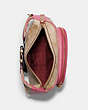 COACH®,COURT BELT BAG IN SIGNATURE CANVAS,Leather,Mini,Gold/Light Khaki/Confetti Pink,Inside View,Top View