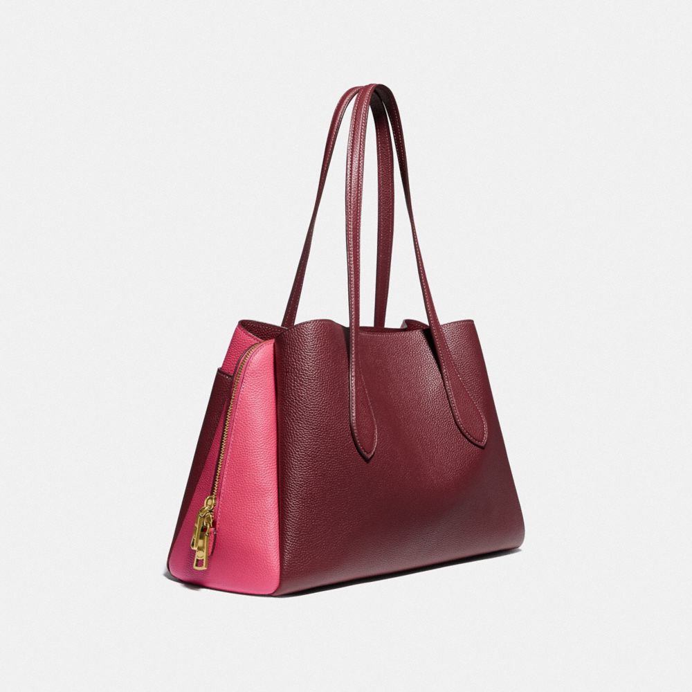 Coach lora carryall discount colorblock