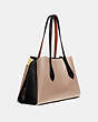COACH®,CARRYALL LORA EN COLORBLOCK,Cuir,étain/Taupe Multicolore,Angle View
