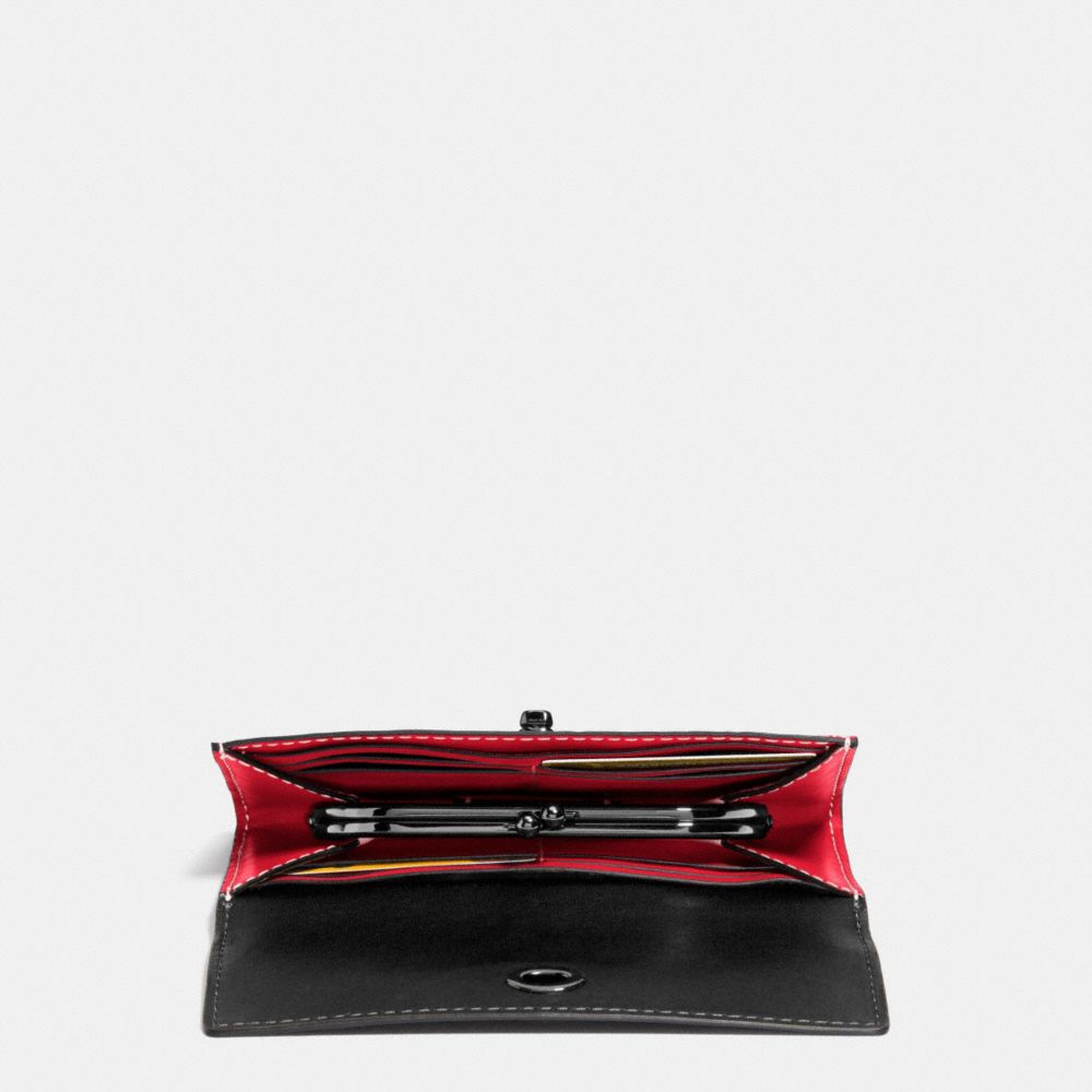 Mickey Turnlock Wallet In Smooth Leather