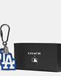 COACH®,MLB KEY RING,Leather,LA DODGERS,Front View