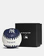 COACH®,MLB PAPERWEIGHT,Leather,NY YANKEES,Front View