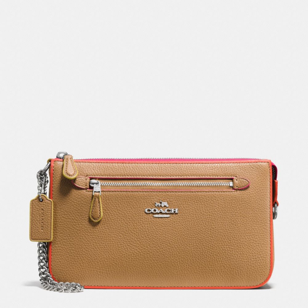 COACH Nolita Wristlet 24 In Tricolor Edgestain Leather COACH