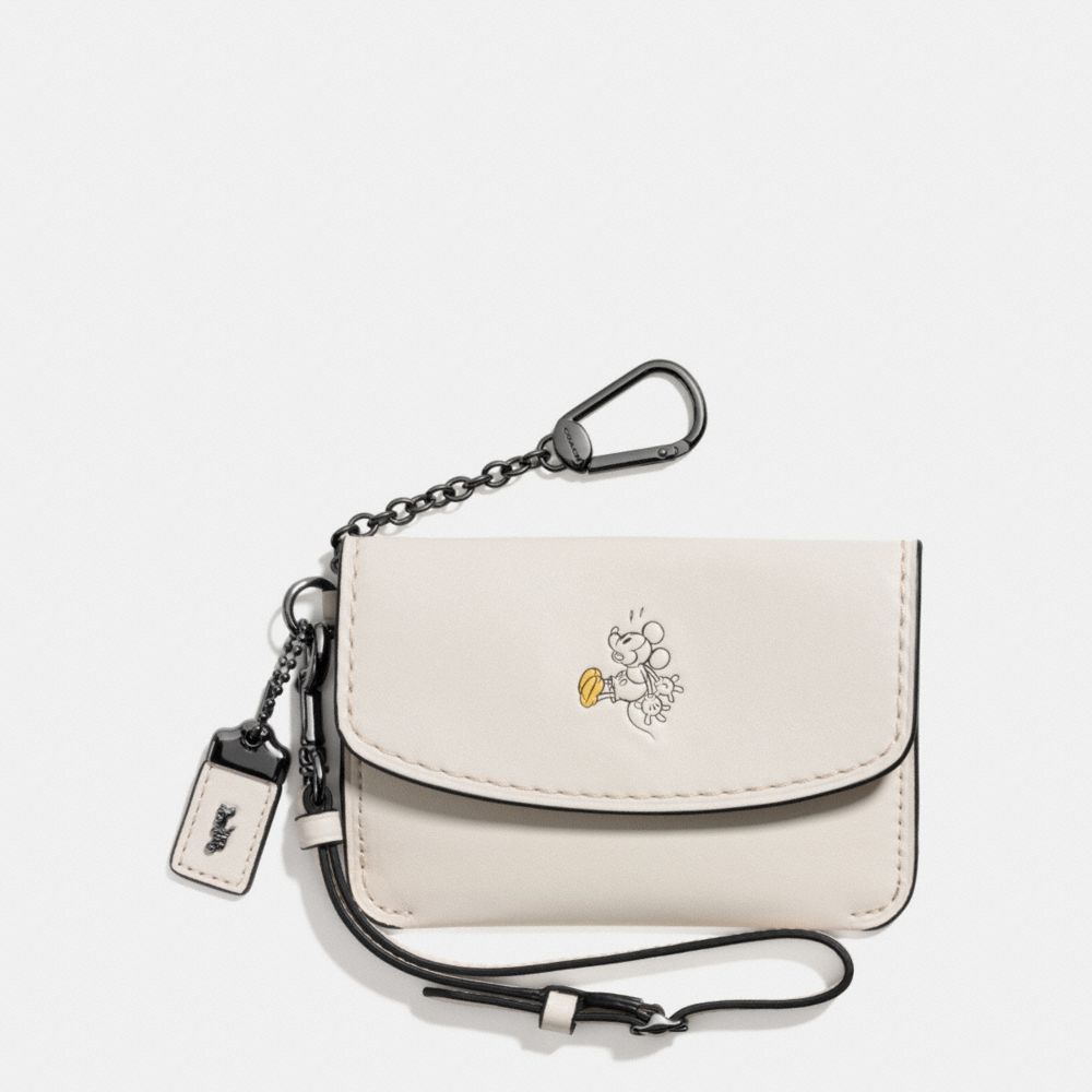 COACH COACH Mickey Envelope Key Pouch In Glovetanned Leather