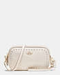 COACH®,Cuir,Or/Craie,Front View