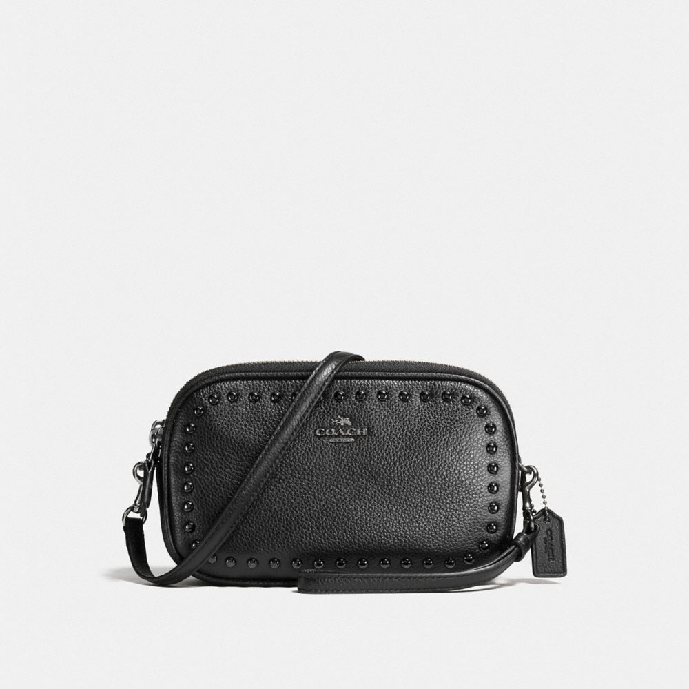 COACH Crossbody Clutch With Lacquer Rivets