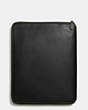 COACH®,RIP AND REPAIR TECH CASE IN SPORT CALF LEATHER,Leather,Black,Back View