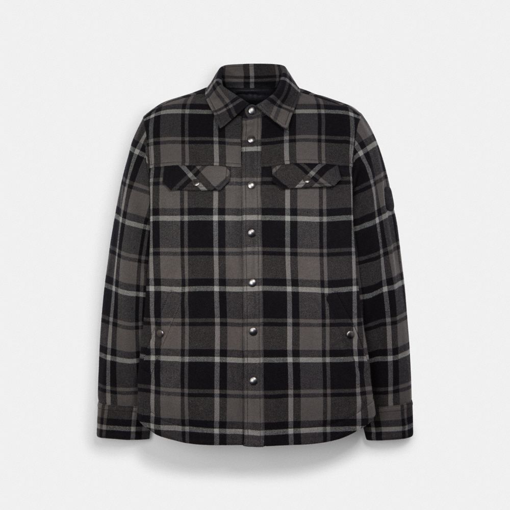 Coach plaid outlet jacket