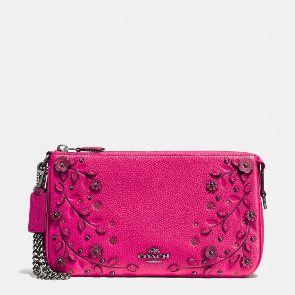 Willow Floral Nolita Wristlet 24 In Pebble Leather