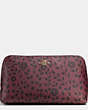 Cosmetic Case 22 In Willow Floral Print Coated Canvas