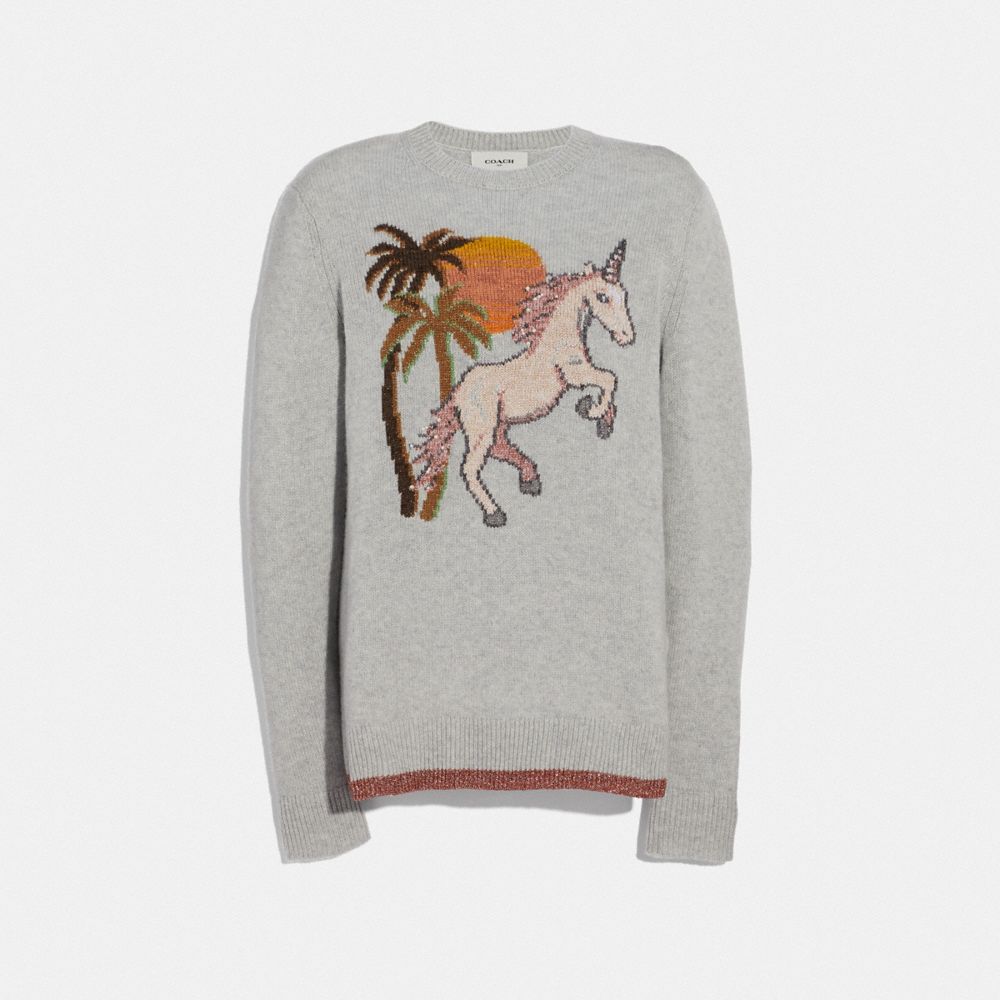 Coach sale unicorn sweater