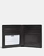 COACH®,ID BILLFOLD WALLET IN SIGNATURE CANVAS,Gunmetal/Charcoal/Black,Inside View,Top View