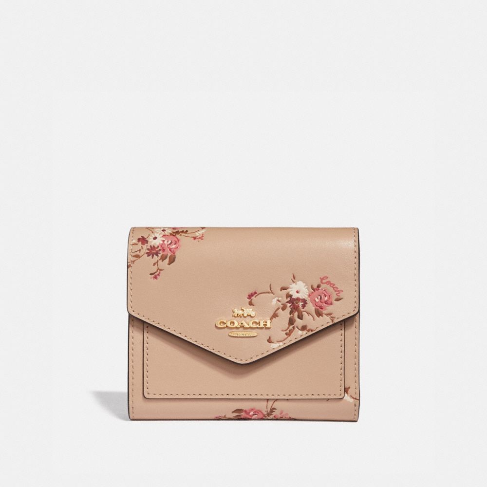 Coach wallet hot sale floral print