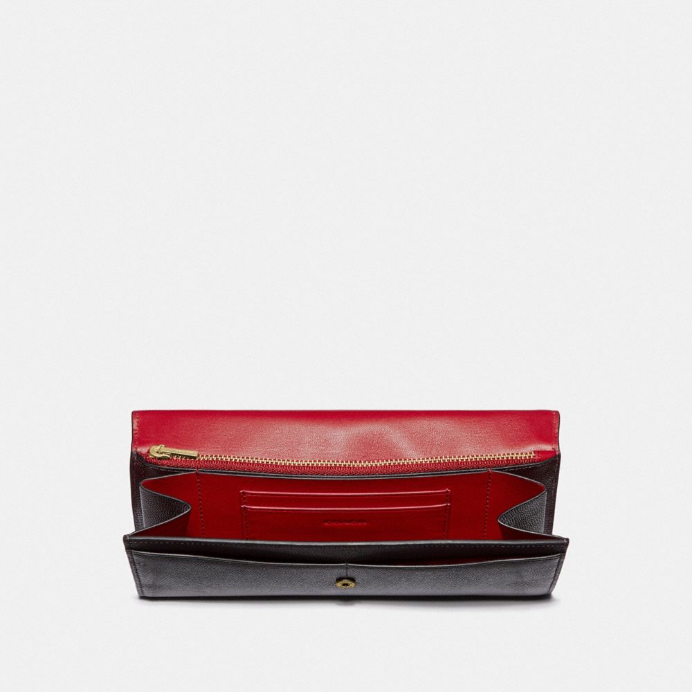 COACH®,Envelope Wallet,,Inside View,Top View