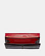 COACH®,ENVELOPE WALLET,Leather,Brass/Oxblood,Inside View,Top View