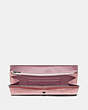 COACH®,ENVELOPE WALLET,Leather,Pewter/Blossom,Inside View,Top View