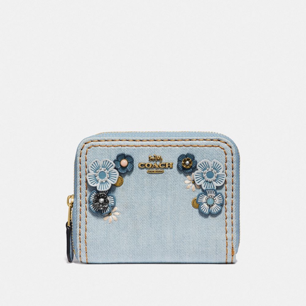 Denim coach wallet sale