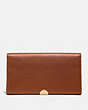 COACH®,DREAMER WALLET,Leather,Brass/1941 Saddle,Front View