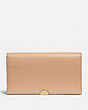 COACH®,DREAMER WALLET,Leather,Gold/Beechwood,Front View