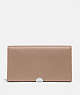COACH®,DREAMER WALLET,Leather,Light Antique Nickel/Taupe,Front View