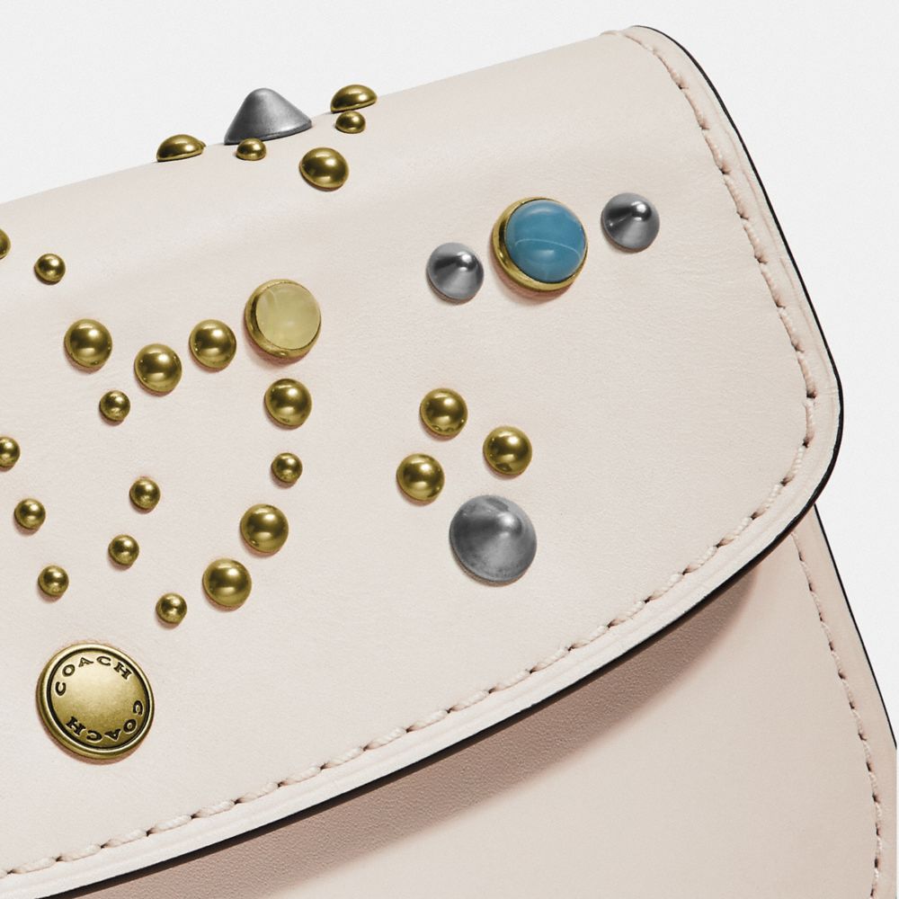 Clutch With Rivets COACH