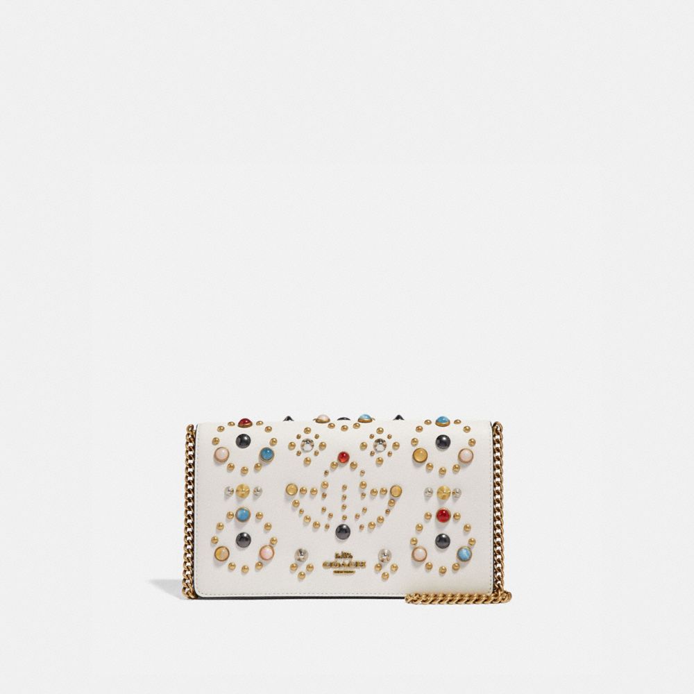 Coach callie cheap foldover chain clutch