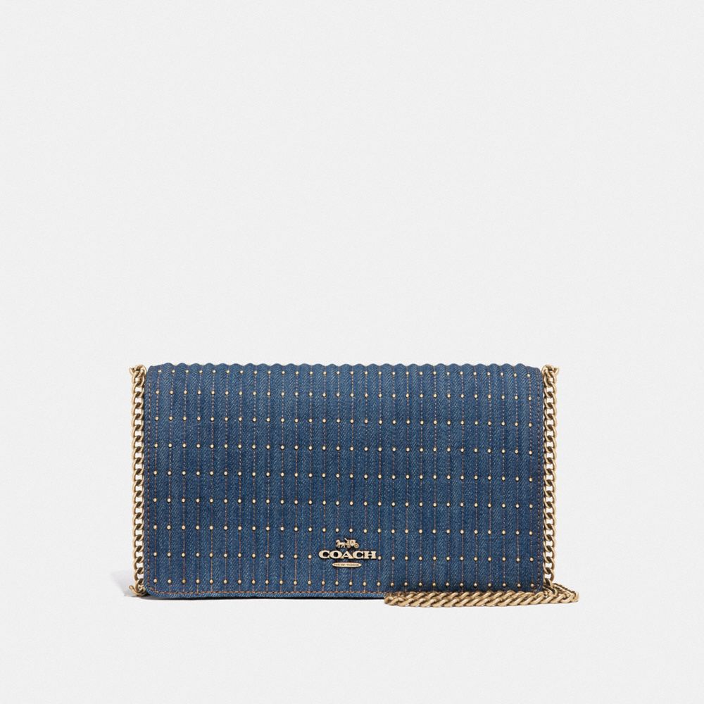 Pochette à Chaîne Repliable Callie Avec Matelassage Et Rivets