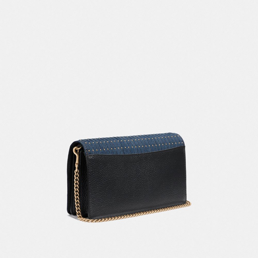 Pochette à Chaîne Repliable Callie Avec Matelassage Et Rivets