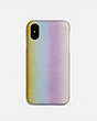 COACH®,IPHONE X/XS CASE WITH OMBRE,Leather,Multicolor,Front View