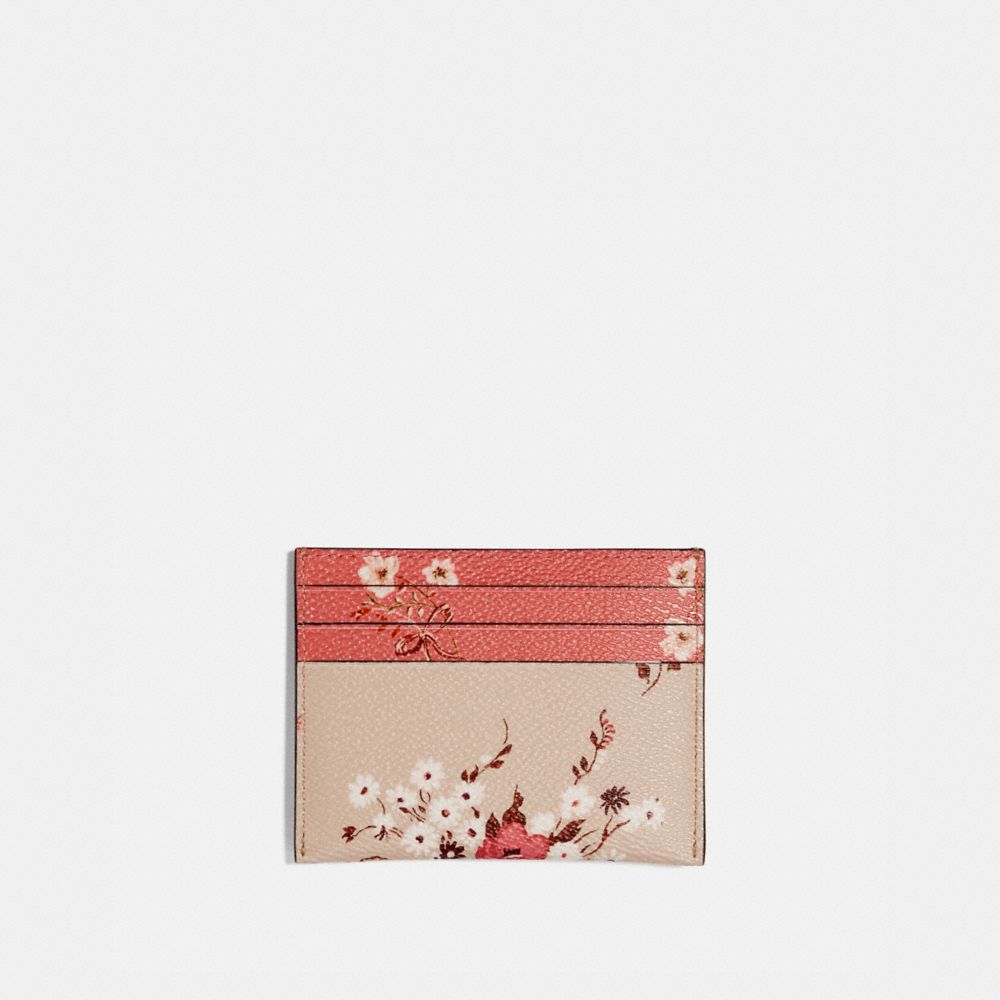 COACH®: Card Case With Mixed Floral Print