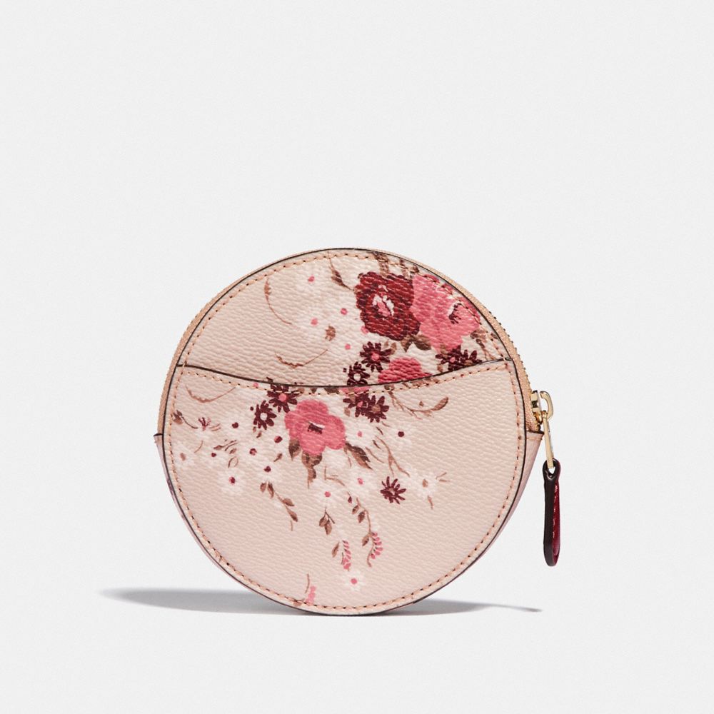 COACH Floral Round Coin Purse - Macy's