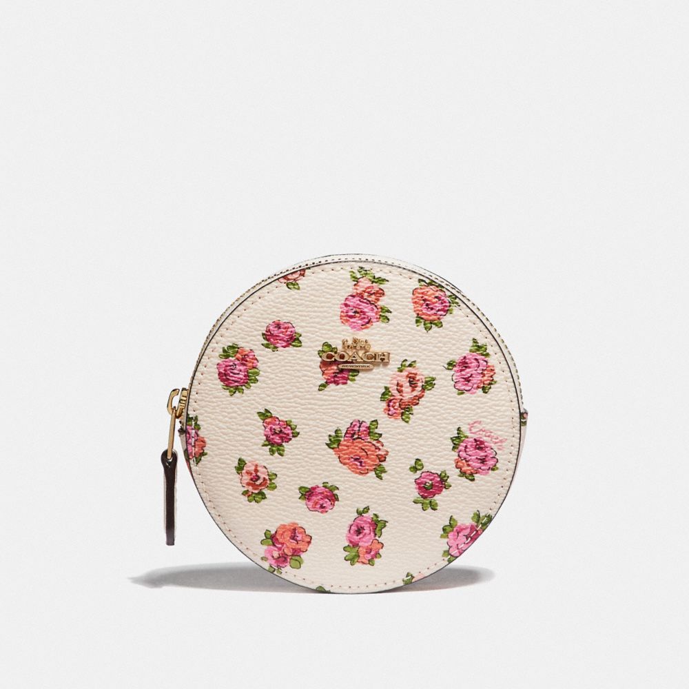 Coach floral coin purse sale