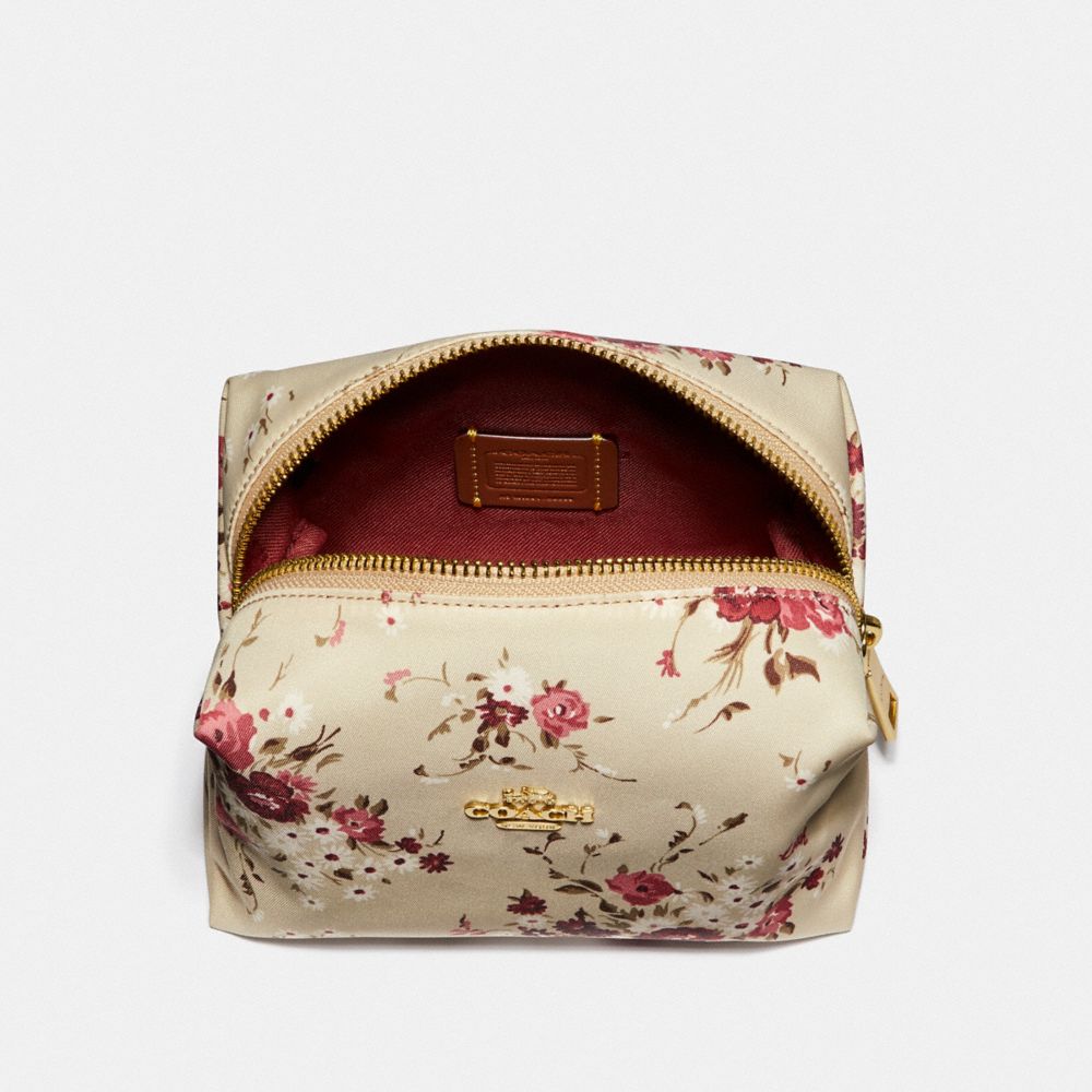 Coach floral cosmetic on sale bag