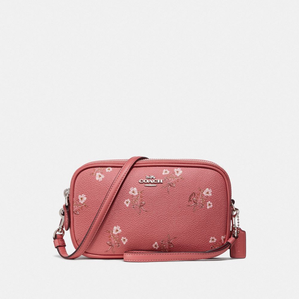 Sadie crossbody clutch with rose print sale