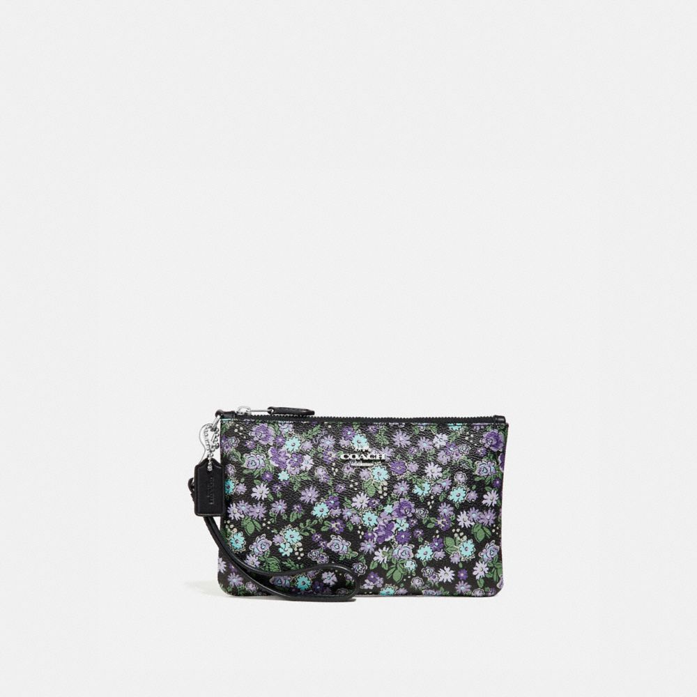 Small Wristlet With Posey Cluster Print
