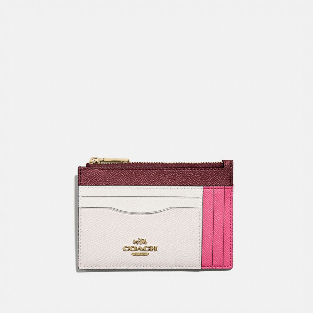 Coach large card case in colorblock sale