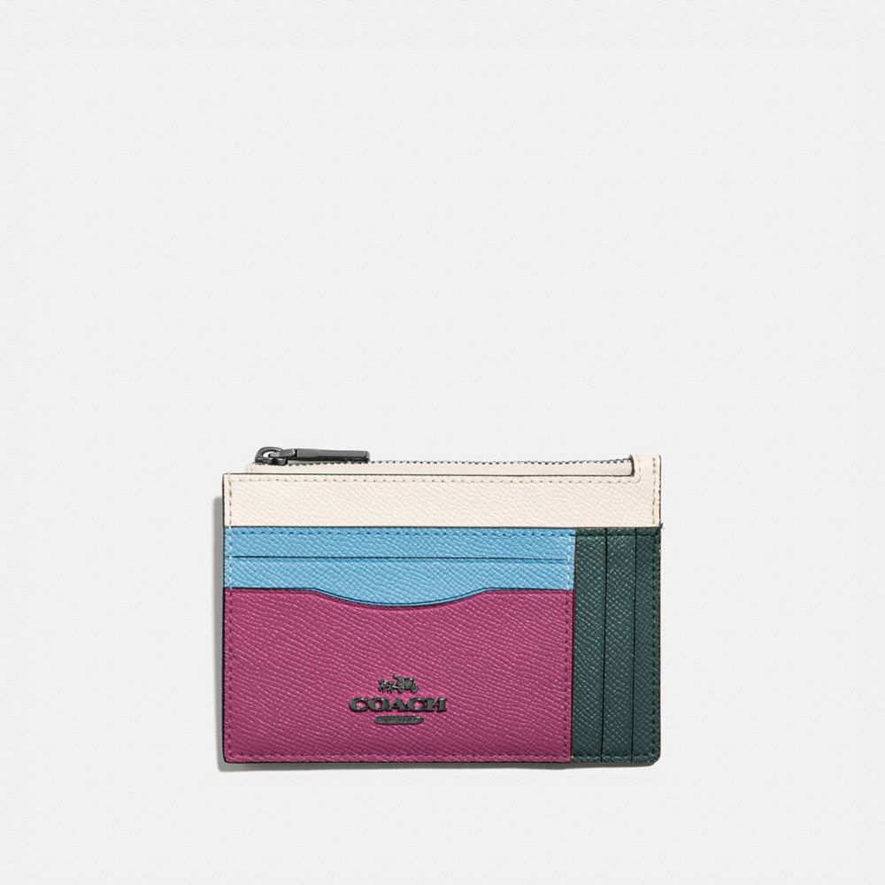 COACH®,Large Card Case In Colorblock,,Front View