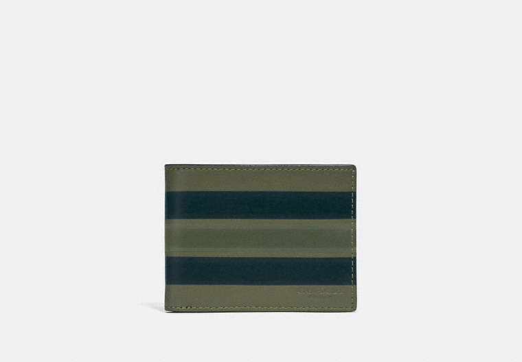 Slim Billfold Wallet With Painted Varsity Stripe