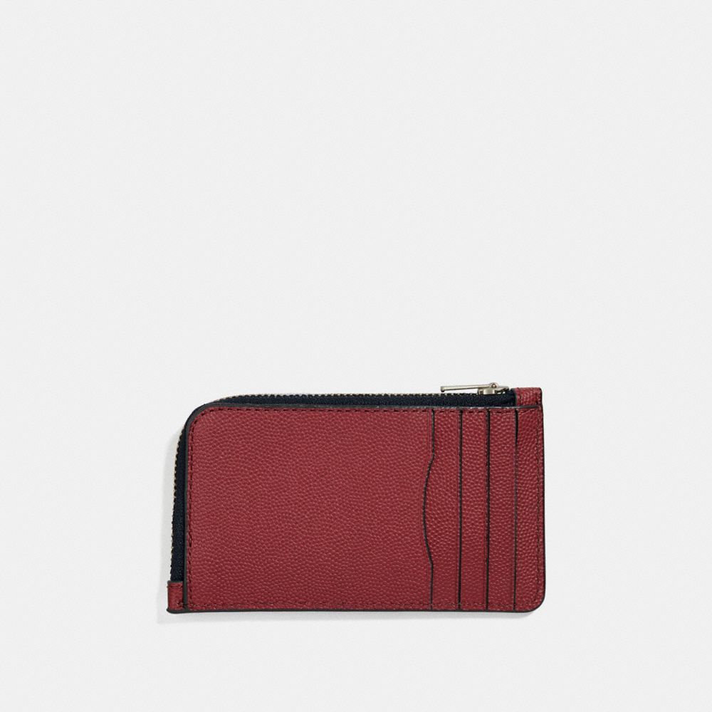 Coach zip 2025 card wallet