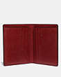 COACH®,SLIM WALLET,Leather,RED CURRANT,Inside View,Top View