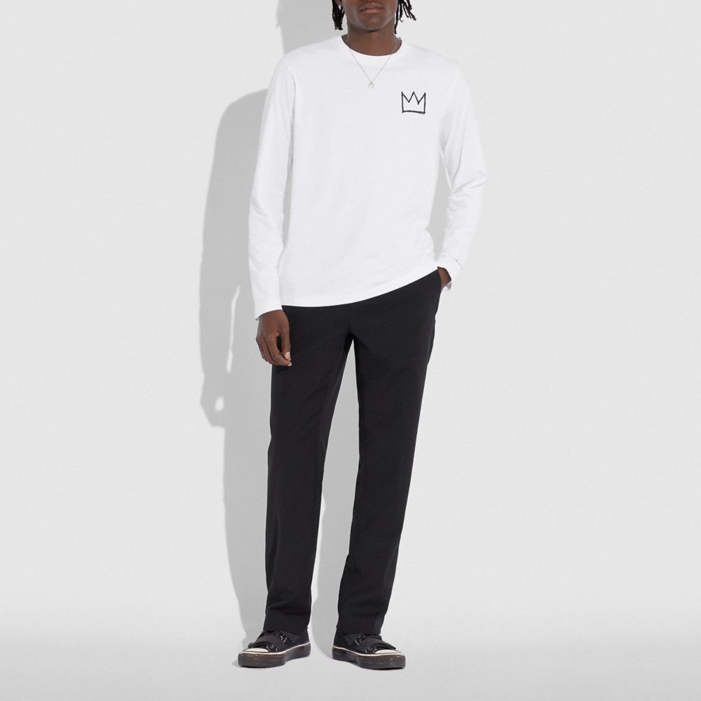 COACH®,Coach X Jean Michel Basquiat Long Sleeve T Shirt,,Scale View