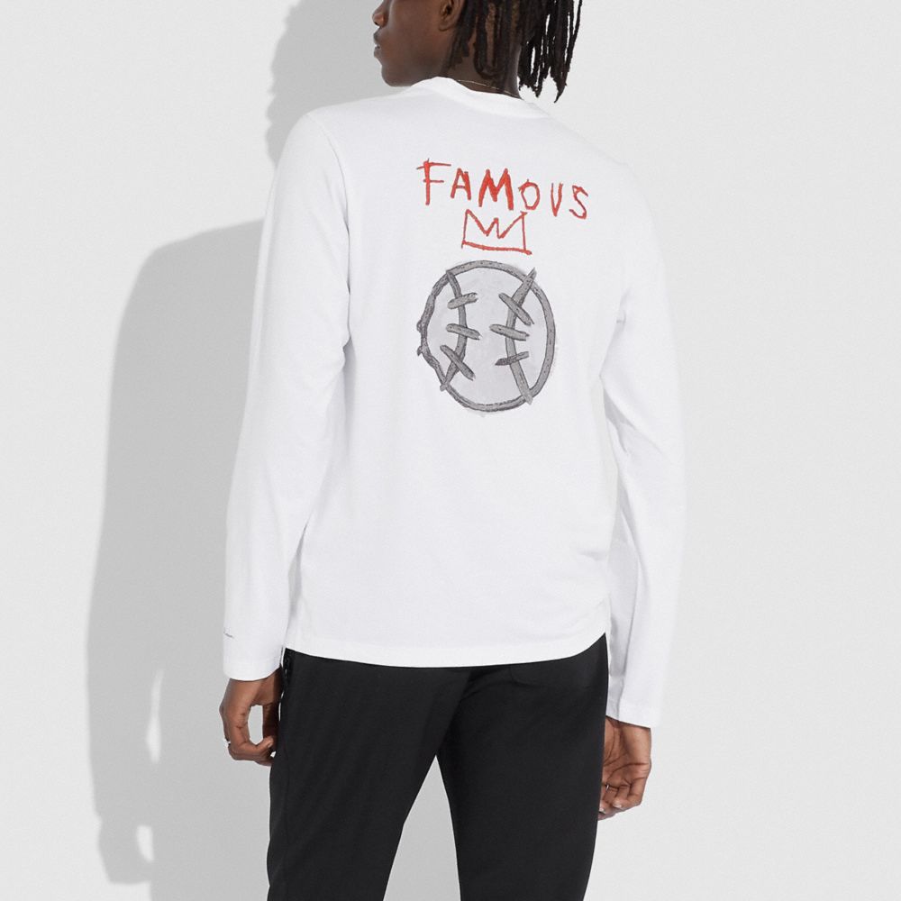 COACH®,Coach X Jean Michel Basquiat Long Sleeve T Shirt,,Scale View