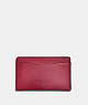 COACH®,SMALL CARD CASE,Leather,Rosewood,Front View