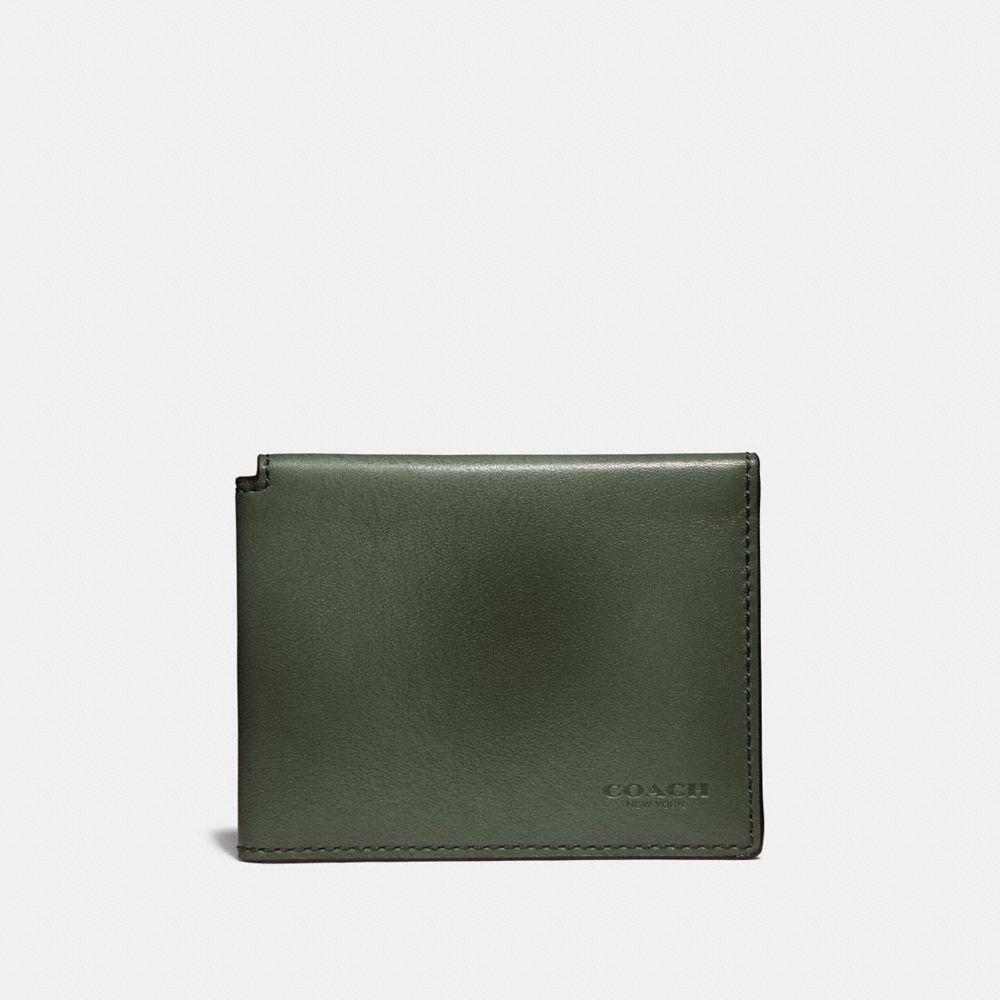 COACH®,Trifold Card Wallet,,Front View