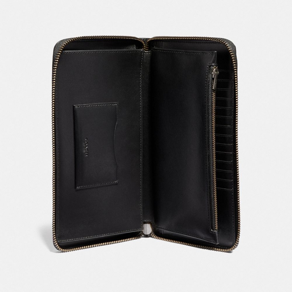 Black discount travel wallet